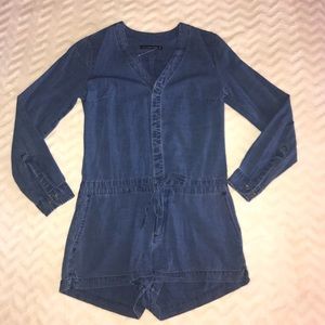 A&F Demin Button Down Romper